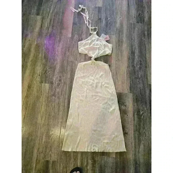 Cult Gaia Cameron Dress in Off White Sz Large - Picture 2 of 5